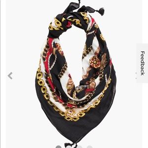 BRAND NEW Chico’s scarf in status print red